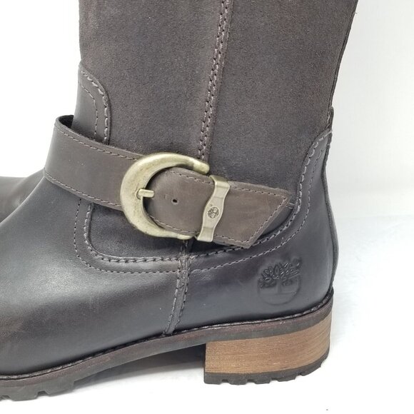 Timberland Bethel Brown Riding Tall Leather Rugged Boots 6.5M Style No. 23689 - Picture 6 of 15